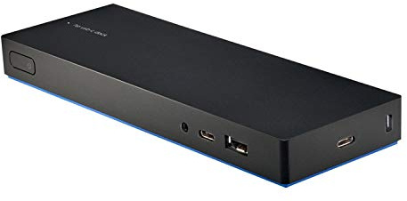 Station d'accueil HP USB-C (3FF69AA) Dock G4 GigE 90 W GB pour Ordinateurs Portables, moniteurs Professionnels et Stations de Travail Noir