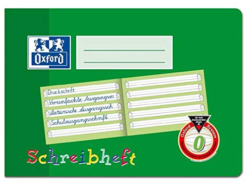 Oxford Schreiblernheft, A5 quer, Lineatur 0, 16 Blatt, grün (3, A5 quer, Lineatur 0)