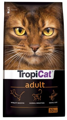 Komplett kattmat för vuxna med kyckling tropikat vuxen 10 kg