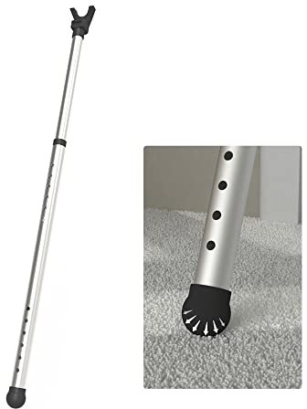 Greatim Carpet Floor Security Bar, Adjustable Security Door Bar Security Door Brace Home Security Anti-Theft Patio Door Brace for Doors Windows Non Slip Locking Pole