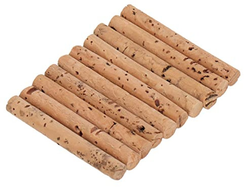 VGEBY 10 Uds. Palos de Corcho para Pesca de Carpa de Roble, Boilies para Pesca de Carpa, Cebo, Palo de Corcho, Aparejo, método alimentador, Cebo, Varilla de flotabilidad 6 mm