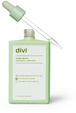 Divi Hair Scalp Serum for Women and Men - Revitalize and Balance Your Scalp - Improves Appearance of Thinning Hair, Nourishes the Scalp and Helps Remove Product and Oil Buildup, 100ml