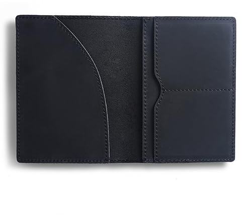 MiOYOOW Reisepasshülle aus Leder, Retro Doppelpasshülle, Reisedokument Organizer, Leder Kunstleder Passhülle Geldbörse zur Aufbewahrung von Pässen Bankkarten Ausweisen