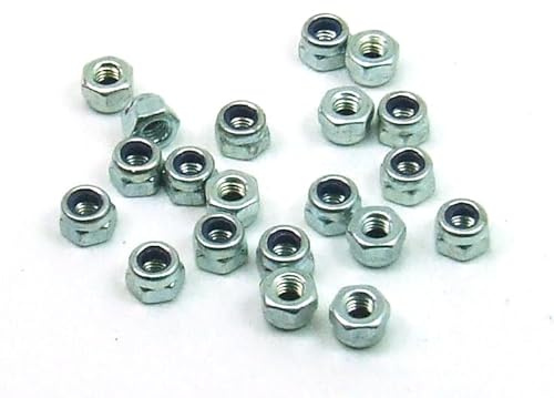 POPESQ® 20 piezas x Tuerca M2.5 Hexagonal Autoblocante Acero inoxidable #A2019