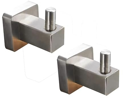 Türaufhänger, Wandhaken, Paar Wandhaken, Messing, Badezimmer-Kleiderhaken, for Einschrauben, robust, for Aufhängen von Handtüchern, Mänteln, Hüten, Taschen, modernen Wandhaken for Schrank, Garagentor,