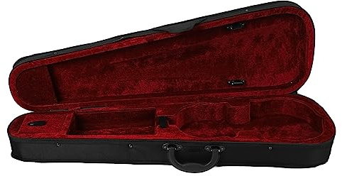 SEAFRONT Violine Fall Oxford Tuch Schaum 4/4 Violine Schützen Fall mit Verstellbaren Trägern Weiche Futter Rucksack für Künstler Studenten (Rotes Futter)