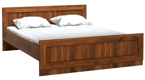 Lomadox Doppelbett Bett rustikal Bettgestell Federholzrahmen 160x200cm Liegefläche Alt Eiche Alteiche 170x80x206,5 cm