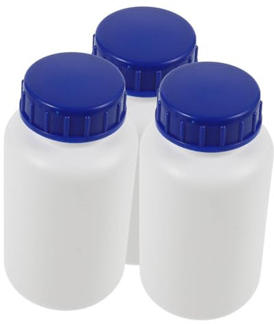 BELLIFFY 3stücke Reagenzflasche Leer Flüssigkeitsflasche Laborprobe Chemikalienflasche Mit Verschluss Reagenzbehälter Probenflasche Große Reagenzflaschen