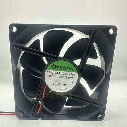 90mm Chassis fan 3000RPM oil-bearing cooling fan EE92251S1-0000-A99 12V 2.0W 9025 2-wire for Gaming PC/Computer Case