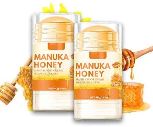 Honey Foot Cream - Cracked Heel Repair Cream With Coconut Oil, Shea Butter, Beeswax-Foot Cream For Cracked Heels And Dry Skin- Softens & Moisturises Rough, Hard, Cracked, Callused Feet 2PCS