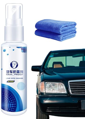 Anti Dimma Spray Bilglas Dimavhägrare Med Handduk | Regnsäkert Agent För Vinterväglag Säkerhet Fordonsspegel