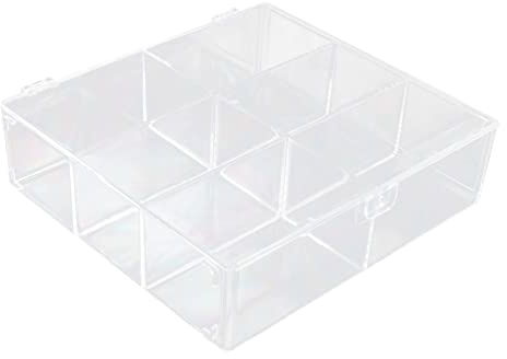 FUNOMOCYA Caja Expositor Transparente con Compartimentos para Figuras y Material Antirayaduras Almacenamiento Organizado para Colecciones y Juguetes