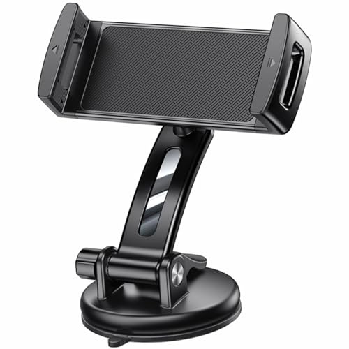 Ruarby Windschutzscheiben-Auto-Tablet-Halterung, robuste Fenster-Armaturenbrett-Halterung, leistungsstarker Saugnapf, für 11,9–30,5 cm (4,7–12 Zoll) große Handy-Auto-Tablet-Halterung