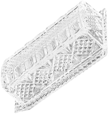TOYANDONA Mantequera Rectangular de Cristal con Tapa Diseño Decorativo Recipiente para Mantequilla y Snacks Conserva y Sabor Elegante para Cocina y Mesa