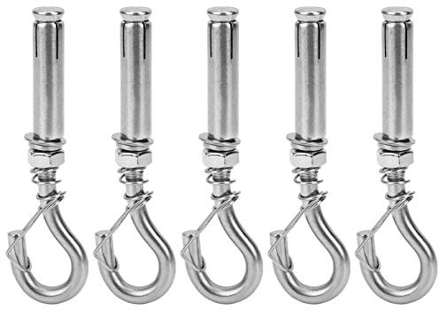 Boulon d'expansion crochet vis tasse ouverte en acier inoxydable 304 fournitures industrielles M8 solide durable antirouille anti-oxydation pour la sécurité porte fenêtre projet