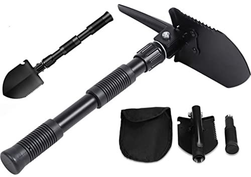 Toasis Pala da campeggio Multitool mano vanga Piccone Piccone Nero