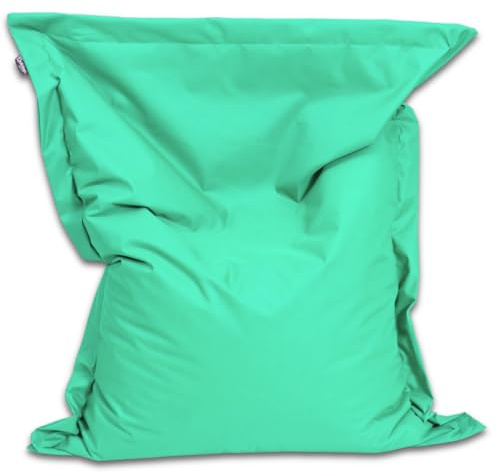 BuBiBag Sitzsack XXL 190x145 cm mit Füllung – Handgefertigt – Bean Bag Indoor & Outdoor – Riesensitzsack Lounge Gästebett Erwachsene – wasserabweisend – Pacific