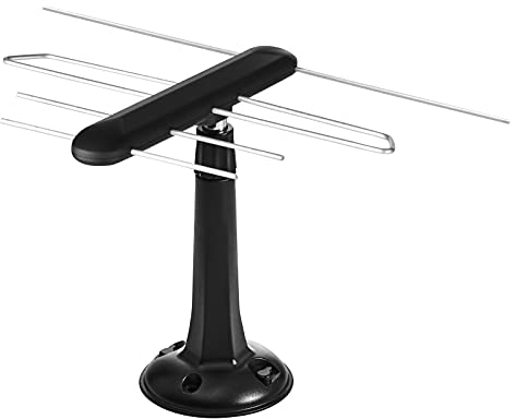 EMOS DVB-T2 J0685 Antenna TV digitale universale per interni ed esterni con filtro 5G e amplificatore per HDTV/ricevitore con qualità del segnale Full HD, 0-80 km di trasmettitore
