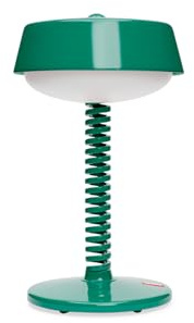 Fatboy Bellboy LED Tischlampe - Indoor & Outdoor Lampe - 30cm - Jungle Grün | Dimmbare Nachttischlampe mit Ladefunktion, Tischlampe Kabellos, Akku für 9 bis 90 Stunden, 2700K Leselampe, Tischleuchte