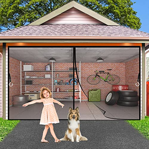 Magnet Fliegengitter Tür Insektenschutz 240x280cm Fliegenschutz Insektenschutzgewebe mit starkem Magnet Ohne Bohren für Balkontür Kellertür Terrassentür Schwarz