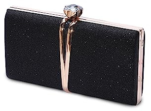 CORIOS Strass aftonväska för kvinnor paljetter kopplingsväska brudväska bröllop plånbok glitter axelväska med avtagbar kedja lyxig kristallhandväska crossbody-väska för bankett fest cocktail bal