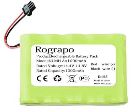PYQMZTRV 1500 mAh NI-MH Kehrmaschine Akku, kompatibel mit Kitfort KT-531 KT531 Staubsauger Teile Zubehör (Color : 1000mAh)