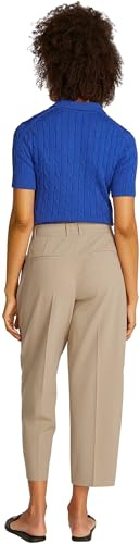 Tommy Hilfiger LW Bi-Stretch Tapered Pants Ww0Ww44793, Pantaloni, Donna, Beige (Beige), 40