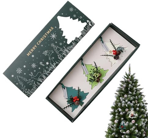 Tabletas de aromaterapia navideña,Tabletas de cera de aromaterapia | 3 ambientadores con fragancia sólida de árboles de Navidad - Árboles de Navidad Ambientador Cera perfumada Tableta Flores secas Dec