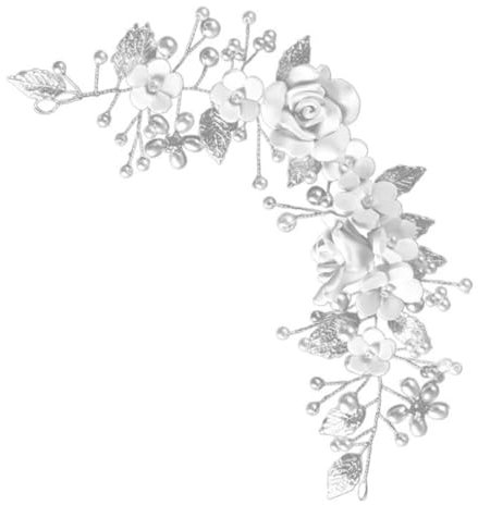 Mikinona Braut Haarschmuck Blume Blatt Silber Legierung Hochzeit Kopfschmuck