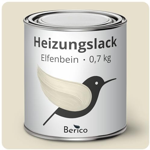 Berico Heizkörperlack - 0,7 Kg - Elfenbein Beige - BE 400 - Heizungslack, Heizungsfarbe, Heizkörperfarbe, Acryllack