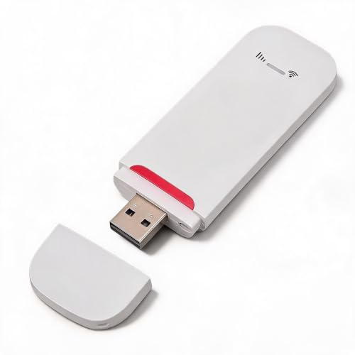 4G LTE USB-WiF-Modem, Tragbarer WiF-Router mit SIM-Kartensteckplatz, Kabelloser Netzwerk-Router für Mobile Hotspots Im Taschenformat, USB-Modem-Dongle-Router, Bis zu 500 Mbit/s,