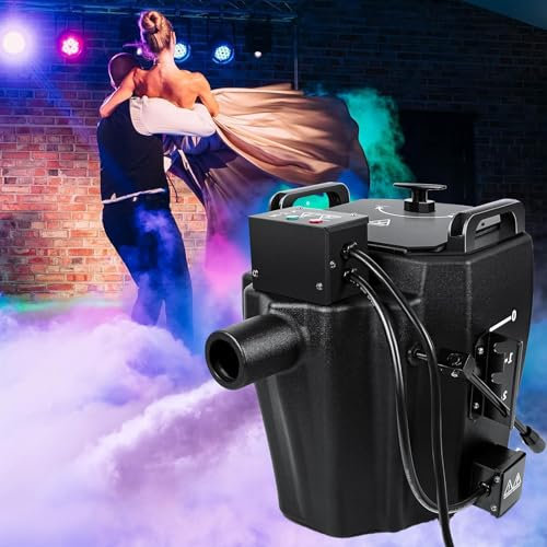 Máquina de niebla de hielo seco de 6000 W, máquina de humo de efecto de escenario de DJ con tubo, máquina de humo gigante de máquina de chorro de hielo seco para actuaciones en grandes escenarios