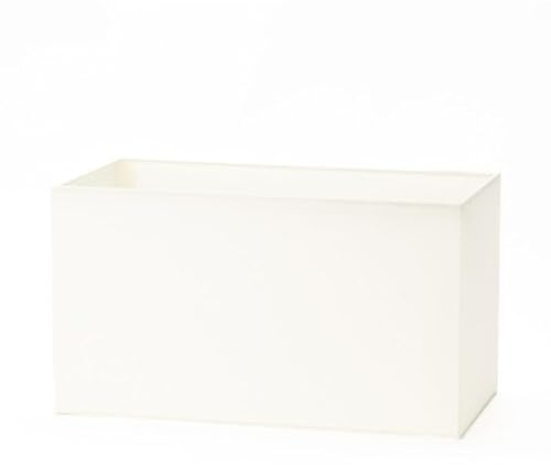 ORION LIGHTSTYLE Lampenschirm Stoff, (32 x 16 x 18 cm), für Fassung E27 eckig, Ersatzschirm für Stehlampe, Tischlampe, rechteckig, Creme, Creme-weiß
