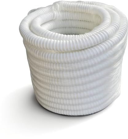 TEHNOEXPORT Kondensatschlauch 16mm Ø aus PVC 10 m / 15 m / 30 m – Flexibler Ablaufschlauch für Split-Klimageräte | Zuschneidbar, Glatte Innenwand, UV-beständig (Ø 16 mm - 10m)