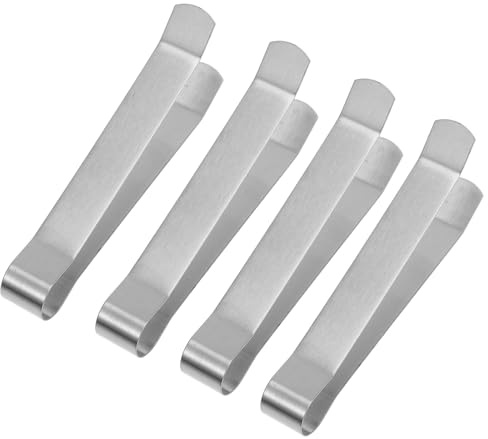 MAGICLULU Clip Spegni Candele in Acciaio Inox, 4 Pezzi, Argento | Usa Sicuro e Compatto, Aiuta a Spegnere lo Stoppino senza Soffio, Facile da Riporre