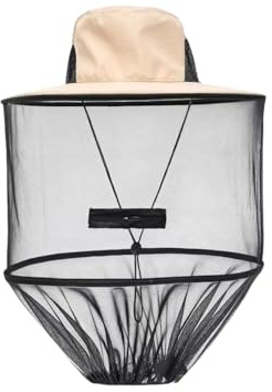 Ymswjgj Chapeau d'apiculture avec voile, filet anti-moustique, chapeau de protection contre les moustiques