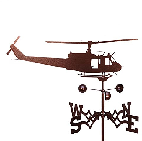 QSCTYG Wetterhahn Wetterfahne mit Dachmontage Architekturstil Edelstahl Schiff Flugzeug Tier Muster Outdoor Weathervane für Garten 247 (Color : 1)