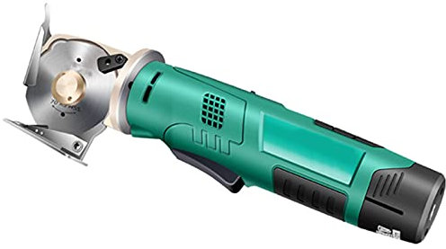 Forbice Elettrica Senza Fili Con Taglierina Rotativa Elettrica Con Batteria Ricaricabile Da 2000 Mah Cesoia Per Tessuto Per Stoffa, Carta, Moquette, Pelle Spessore Di Taglio ≤ 2,5 Cm,1 battery