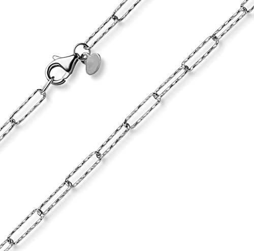 Armband Armkette Weit-Ankerkette aus 585 Gold Weißgold strukturiert 19cm