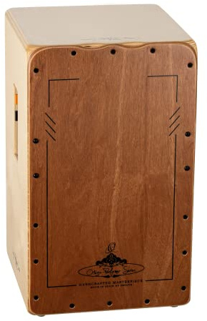 Ortega Guitars Performer Series Cajon / Trommelkiste - Zeder | eingebauter Piezo-Tonabnehmer, Resonanzkorpus aus baltischer Birke, 11.25 x 17 x 11,75 Zoll, OCJPF-2