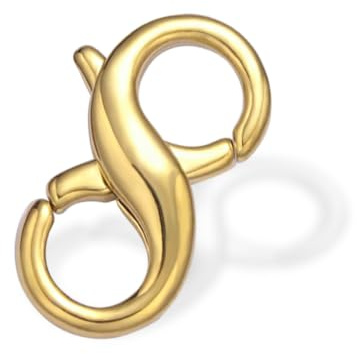 Gold Lobster Clasp Double Bracelet Necklace Clasps for Jewellery Finding