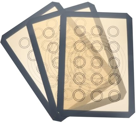 Zerodeko Ofenmatte 3St Silikon-Back matte Backofen Backmatte Backformen aus Glas grillschale kitchen tools Bratpfanne Gebäckmatte Antihaft-Backmatte Macaron Backgeschirr Beschichtung