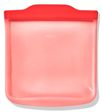 OXO Good Grips Silicone Reusable Bag – Sandwich Bag (28 oz) - Watermelon