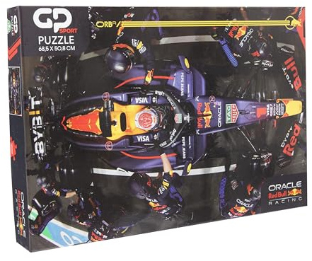 GP Moto Sport Red Bull Racing 2D-pussel – 1 000 delar, statisk F1-bildesign, mycket detaljerade konstverk, perfekt för racingfans och samlare – 68,5 x 50,8 cm