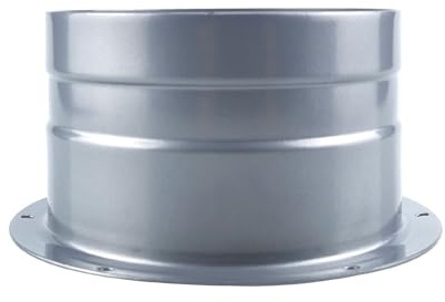 95mm/3.74in, Duct Connector Flange Metal Straight Pipe Exhaust Hose, Wall Air Tube Hose Adapter for Duct Fan Kitchen Air Vent Exhaust Ventilator