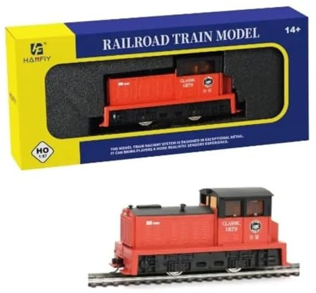 HTLNUZD Ensemble de train miniature 1/87 - Voie miniature de chemin de fer à voie étroite, rails incurvés et aiguillages en nickel argenté, parfait pour les amateurs et les collectionneurs de trains