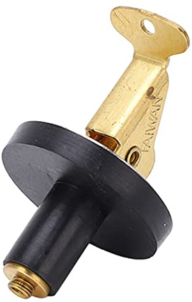 Itonash Kompressions-Ablassschraube für Boote, Gummidichtung aus Messing und Edelstahl, wasserdichte Dichtung, Ablass-Drehschraube, Langlebige Marine-Hardware mit (3/8 Zoll (2974b1))