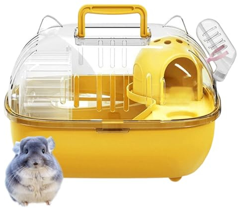 Transportbox für Hamster, tragbarer Käfig für Ausflüge | Reisekäfig für Hamster – für Kaninchen Nager und Eidechsen Transport Kurze Reisen, Autos, Ausflüge und Picknicks