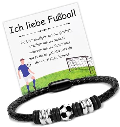 X-Institute Pulsera De De Futbolística con Sistemas De Cierre Magnético Pulsera Informal Portátil De Estilo De Vida Activo