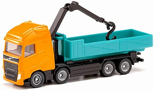 SIKU 1:87 SCALE VOLVO ROLL OFF TIPPER WITH CRANE